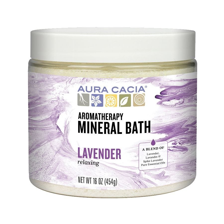 Aura Cacia Lavender Mineral Bath, 16 oz